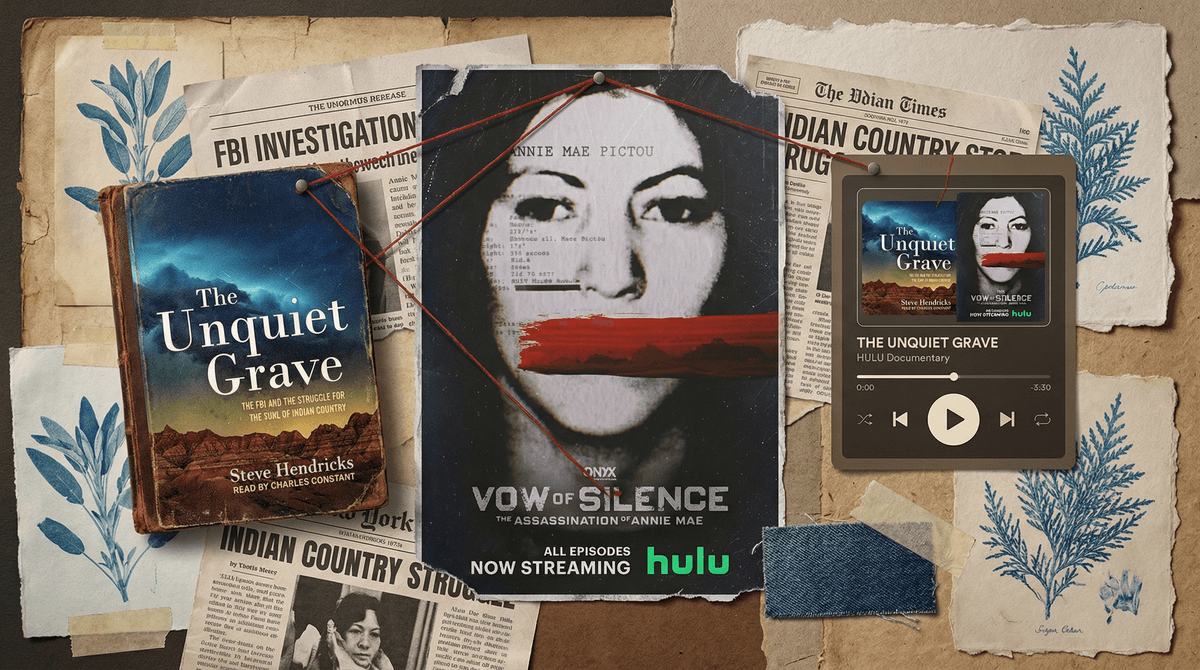 Illustration for Vow of Silence: Using True Crime Documentaries to Talk About Indigenous Rights and Justice