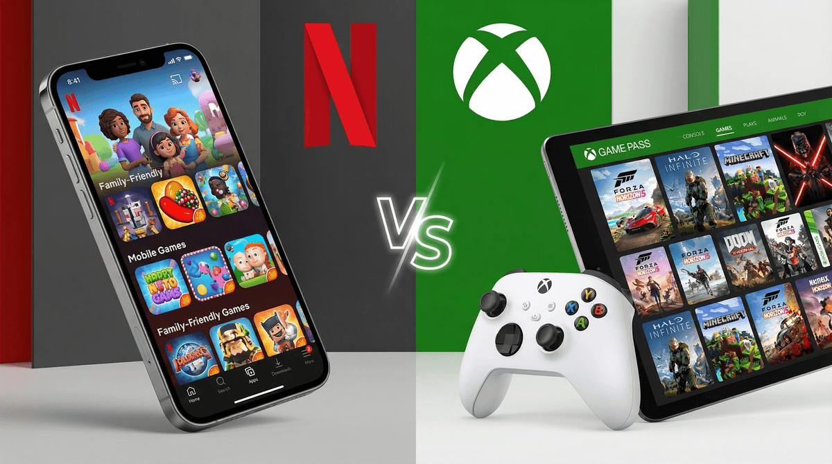 Illustration for Netflix vs Xbox Game Pass: Why Netflix is Better for Mobile
