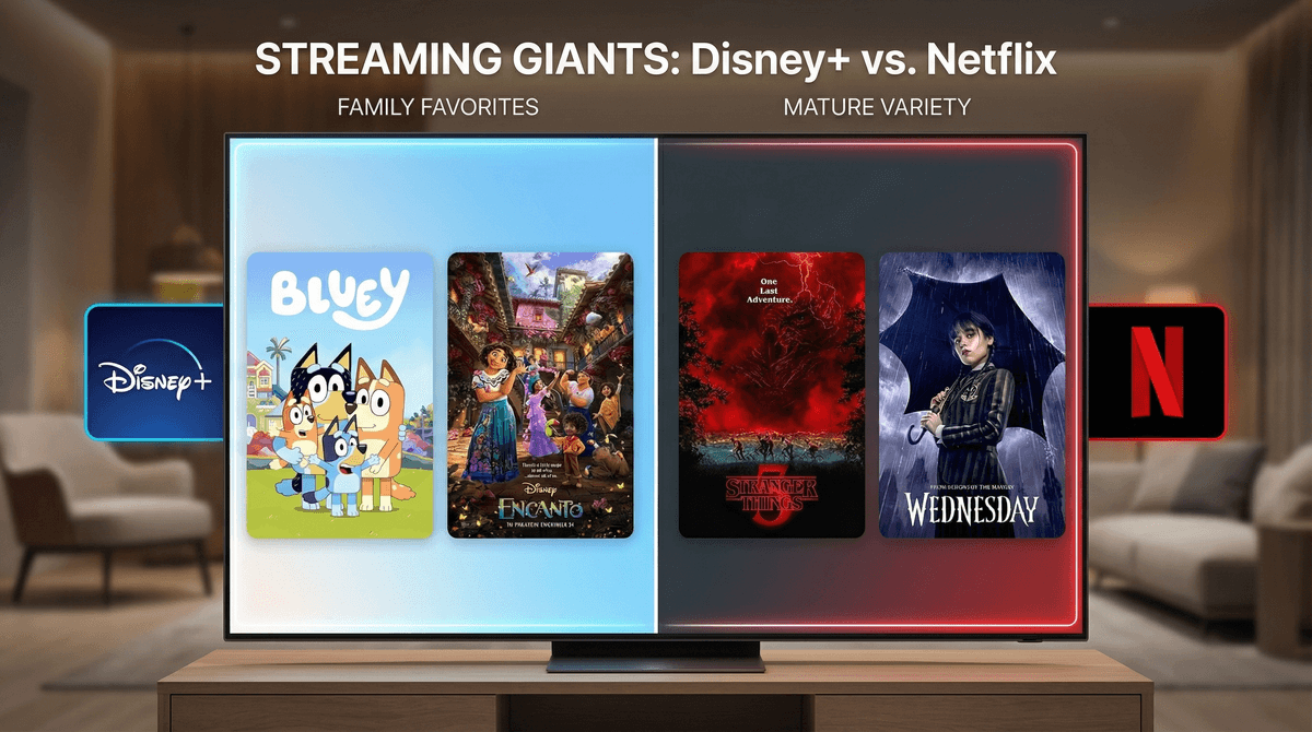 Illustration for Netflix vs Disney Plus Kids Content: Which Is Better?