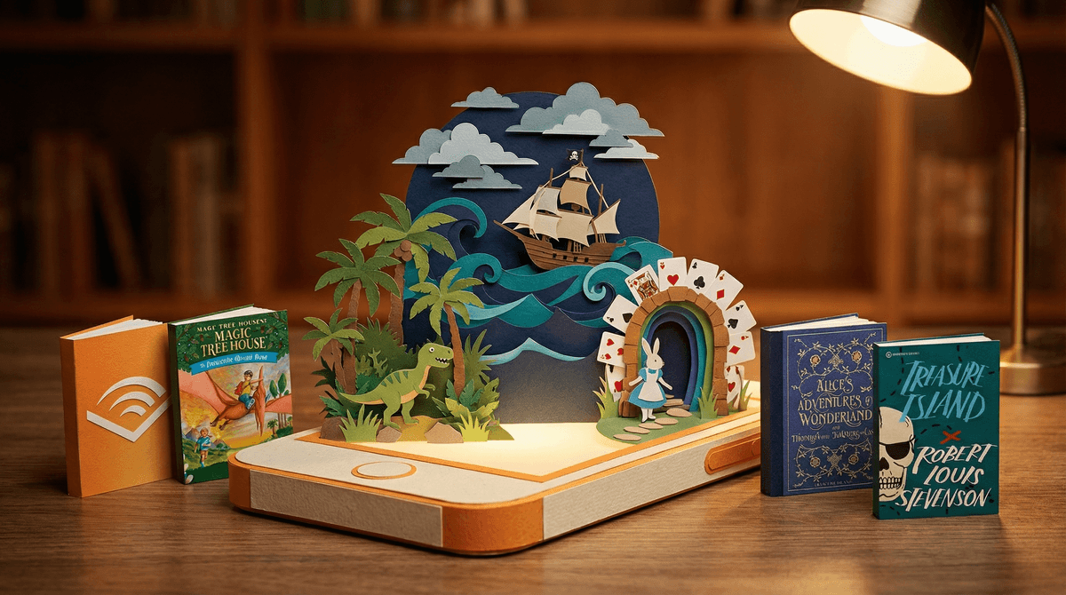 Illustration for The Ultimate Guide to Free Audible Books for Families
