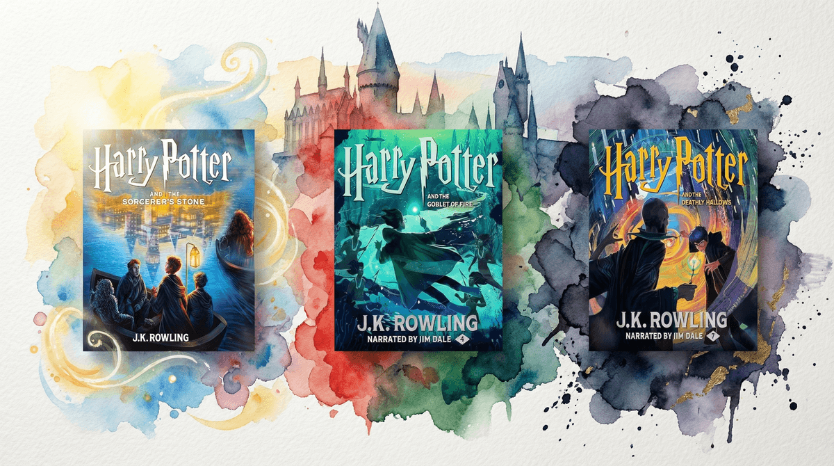 Illustration for The Ultimate Guide to Harry Potter Reading Ages by Book