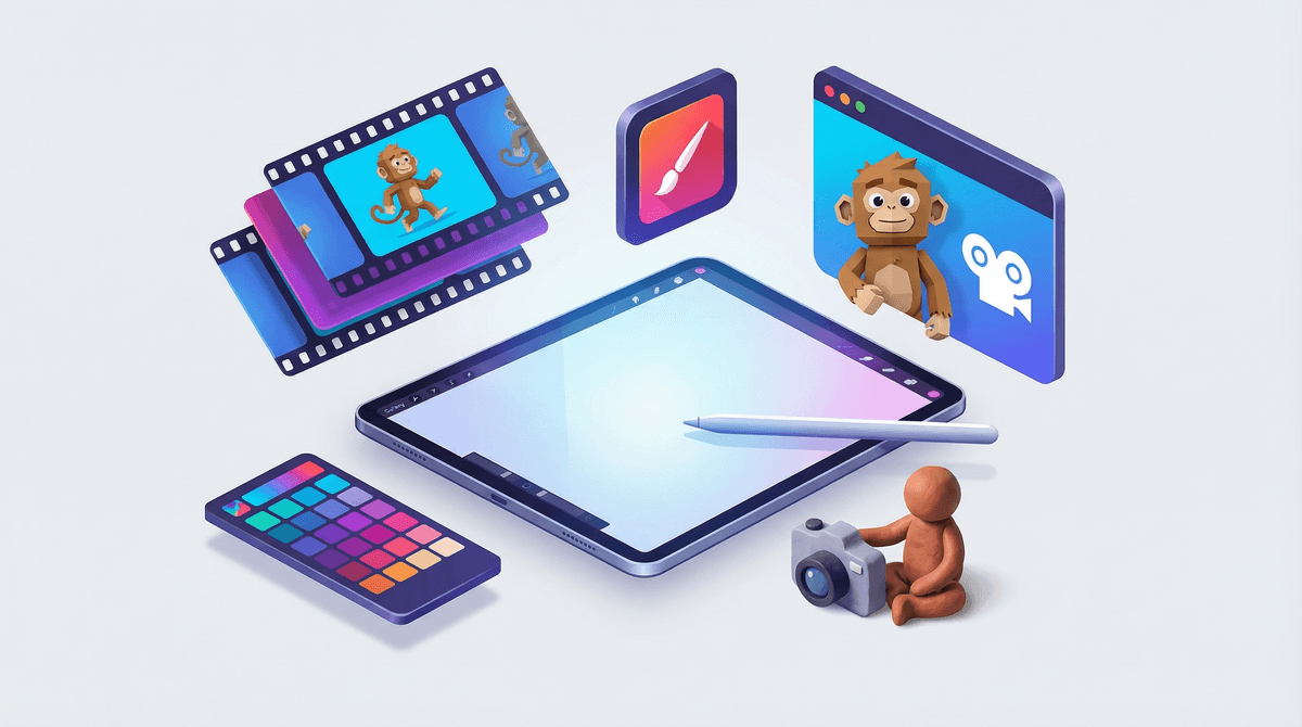 Illustration for 9 Best Animation Apps for Kids: Top Free and Paid Picks