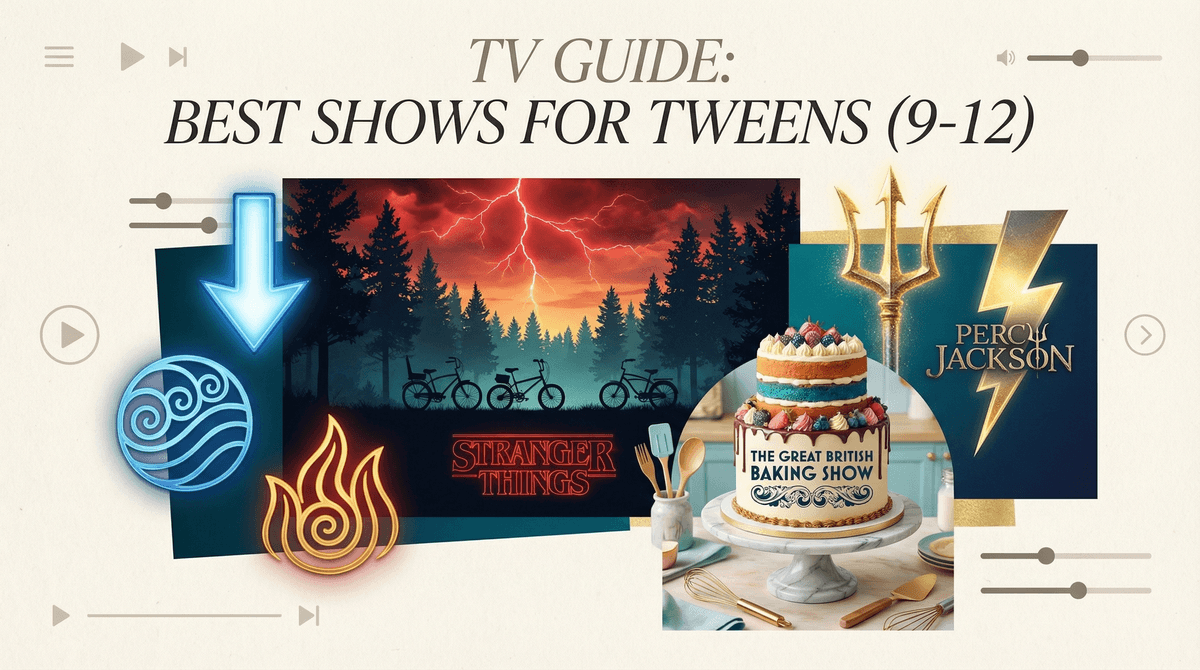 Illustration for TV Shows for 9-12 Year Olds: 22 Top Picks for Tweens