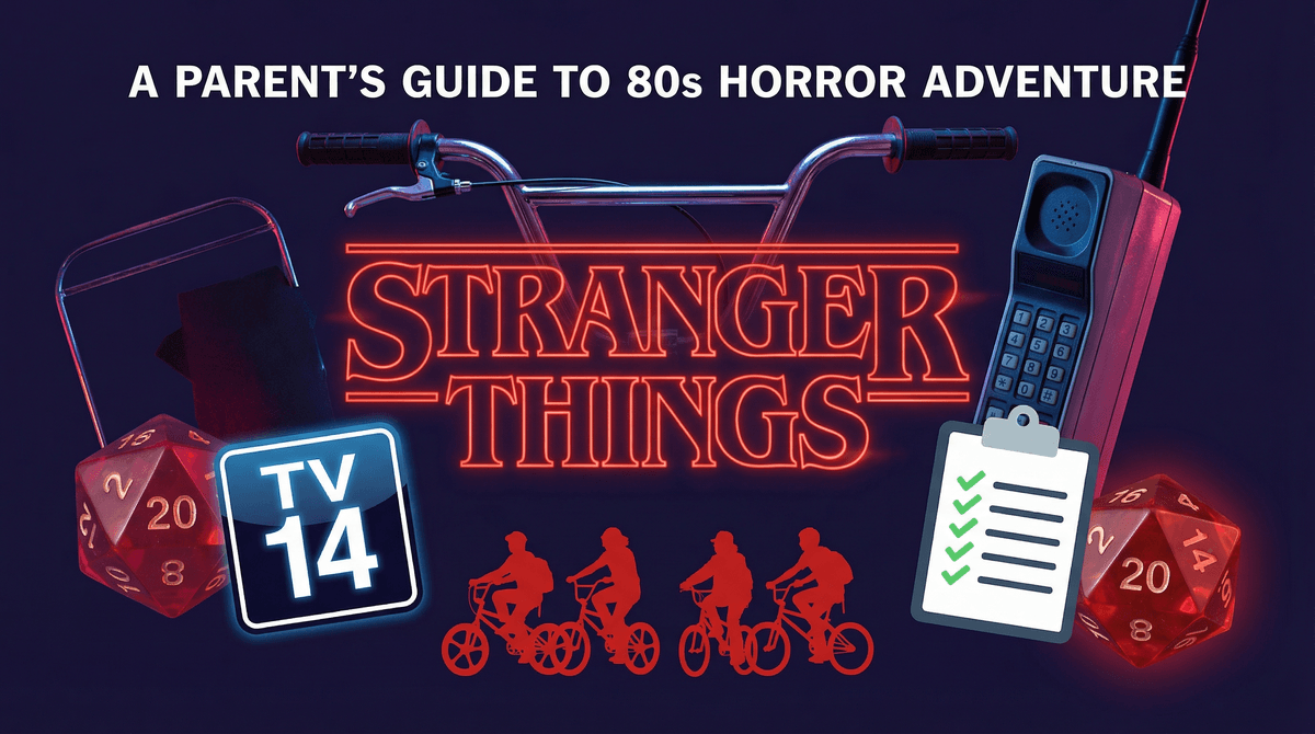 Illustration for The Ultimate Stranger Things Parent's Guide: Is It Safe for Kids?