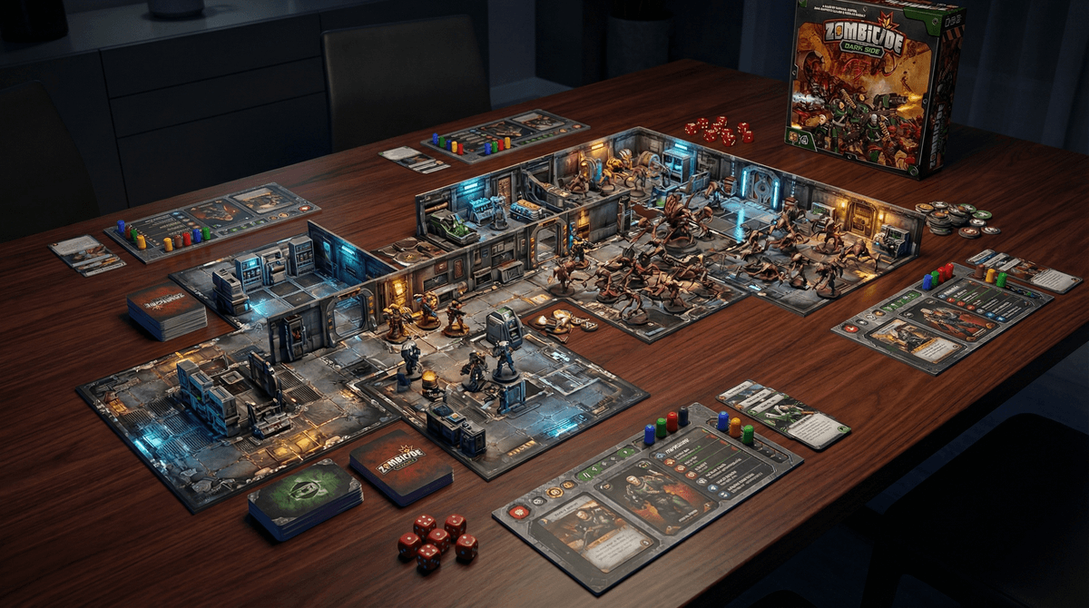 Illustration for Zombicide: Invader – A Parent's Guide to Sci-Fi Horror Board Gaming