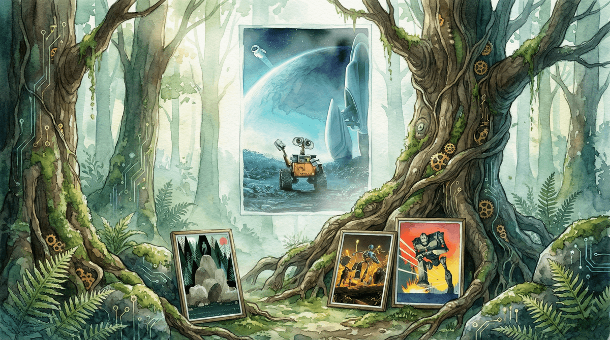 Illustration for The Wild Robot: When Nature Meets Technology in the Best Possible Way