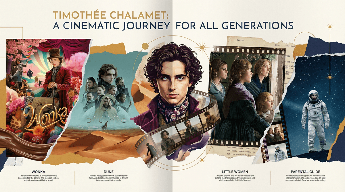 Illustration for Timothée Chalamet Movies Safe for Preteens: A Parent's Guide