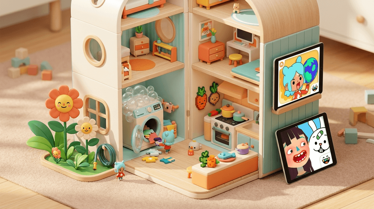 Toca House: Turning Chores into Digital Play for Preschoolers