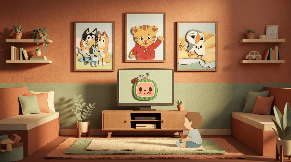 Illustration for Beyond the CoComelon Trance: Mindful Viewing for Toddlers