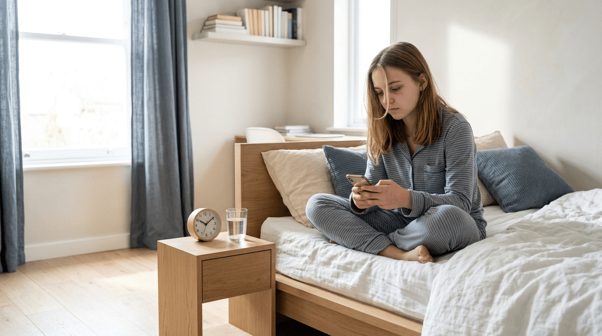 Illustration for Screen Time and Sleep Deprivation Create a Triple Threat for Teen Depression