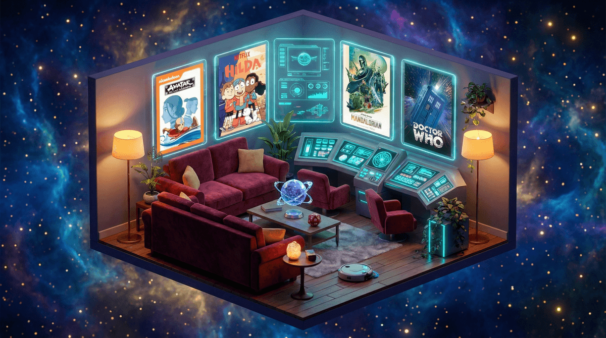 Illustration for From TARDIS to Tatooine: The Screenwise Guide to Geeky Family TV
