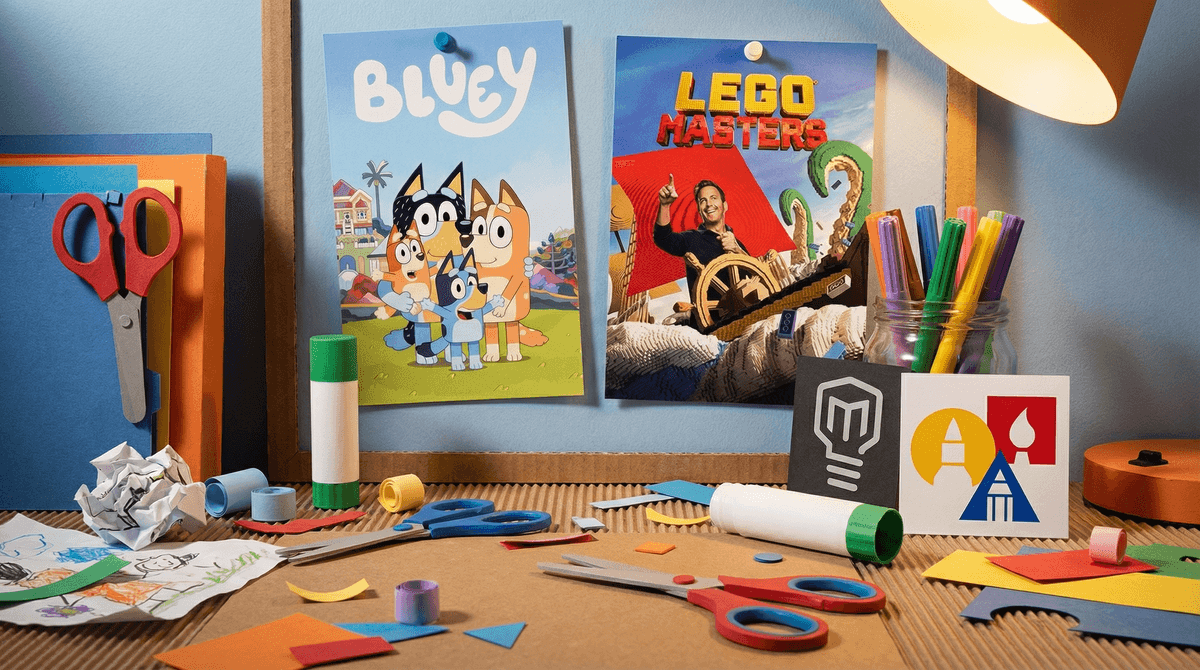 Illustration for TV Shows That Inspire Kids to Create: From Screen Time to Craft Time