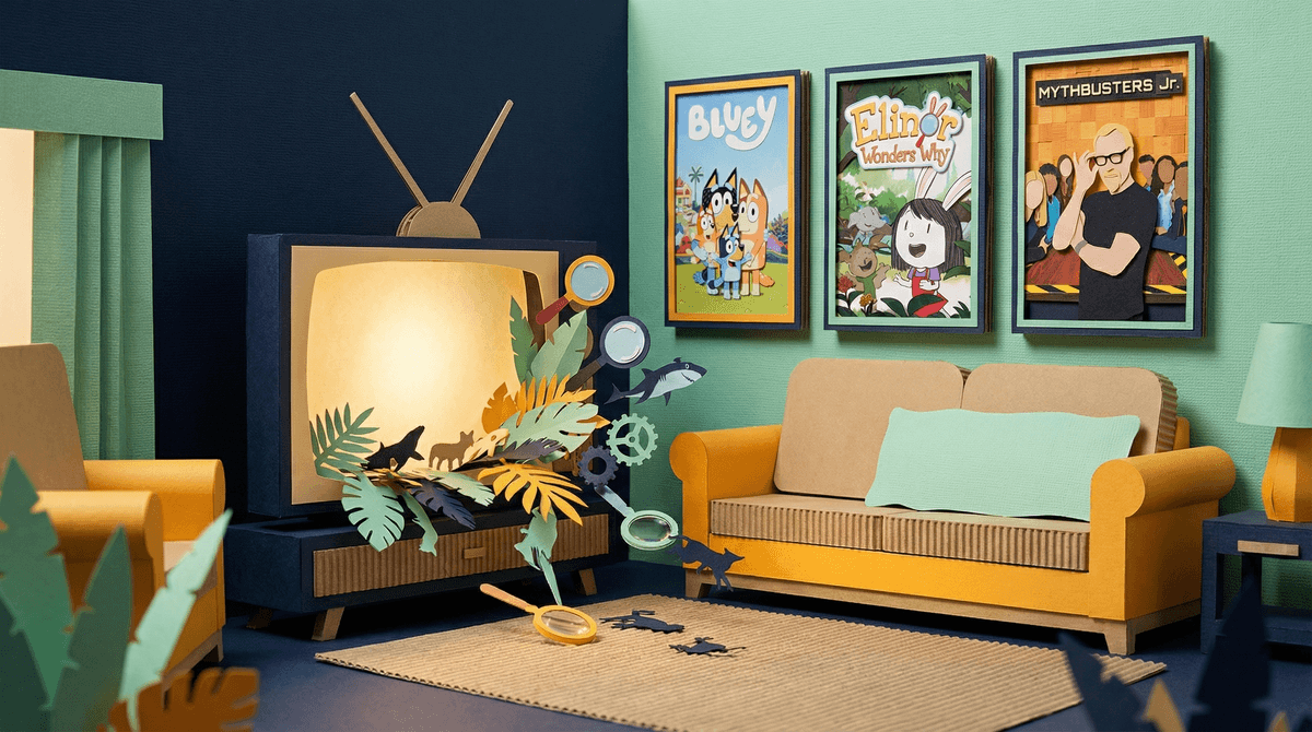 Illustration for TV Shows That Spark Curiosity: Building Young Minds Through the Screen