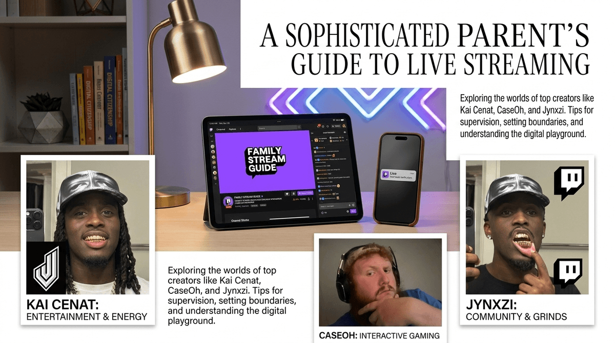 From Kai Cenat to CaseOh: A Parent’s Guide to Twitch and Gaming Streamers