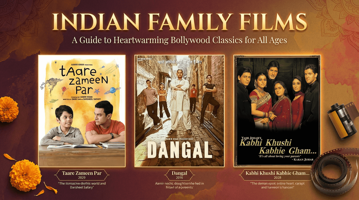 Illustration for 9 Best Indian Family Movies: Top Bollywood Picks for Kids