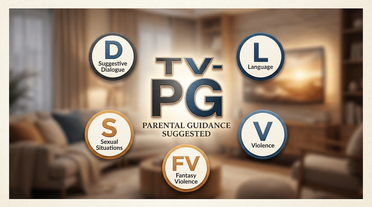 Illustration for TV-PG Ratings: What Parents Actually Need to Know