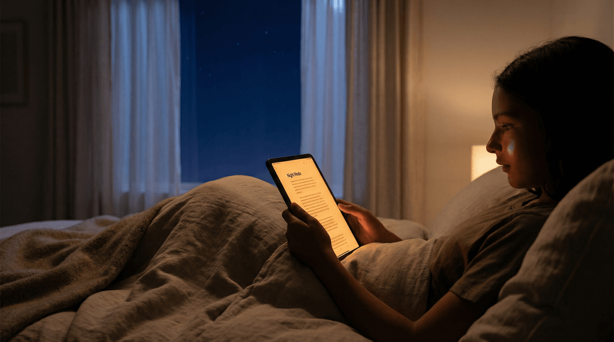 Illustration for The Amber Glow: Why 'Night Mode' Isn’t a Magic Sleep Pill