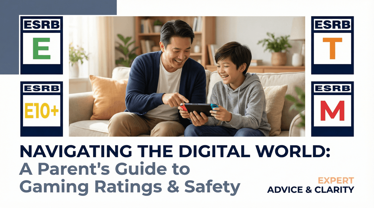 Illustration for Beyond the Age Label: A Parent’s Guide to ESRB Ratings and When to Bend the Rules