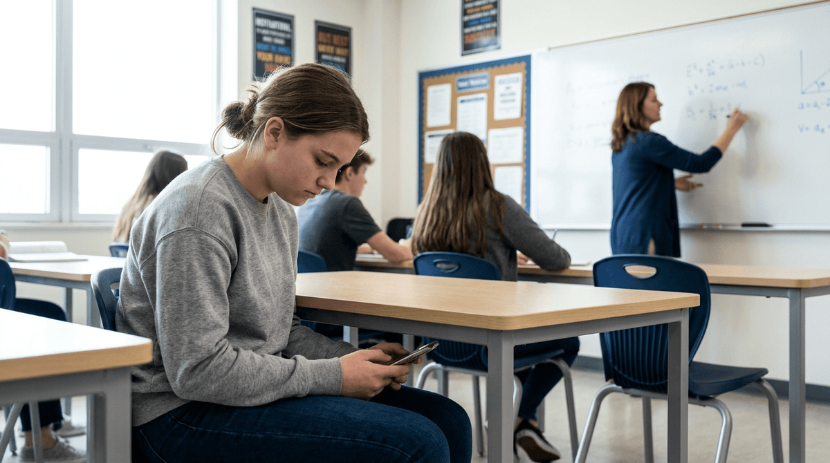 Illustration for Smartphones and Ed-tech Often Distract Students and Reduce Learning