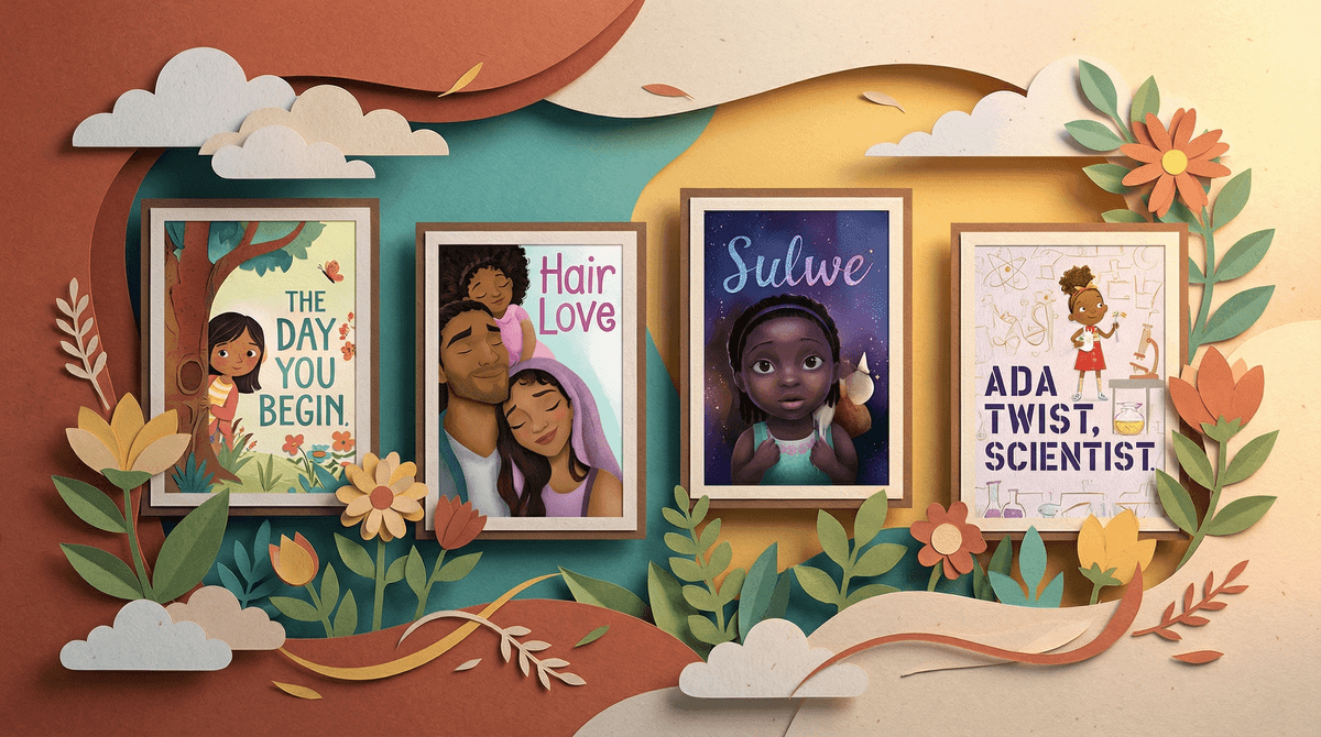 Illustration for Uplifting Books About Black and Brown Kids: A Parent's Guide