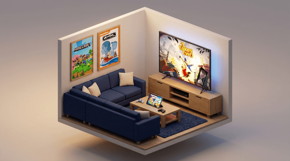 Illustration for Using Media to Teach Teamwork: From Multiplayer Games to Family Movie Nights