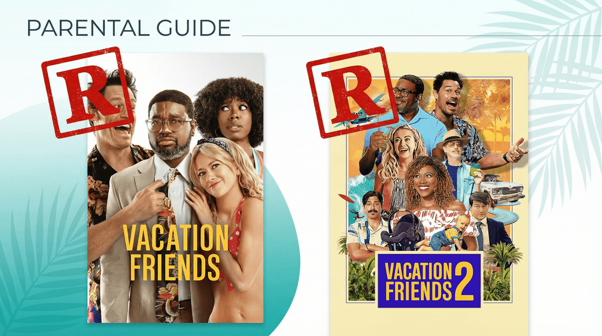Illustration for Vacation Friends Parents Guide: Why It’s Rated R for Drugs