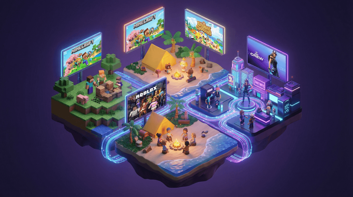 Illustration for Virtual Worlds: Are Kids Building Communities or Just Burning Screen Time?