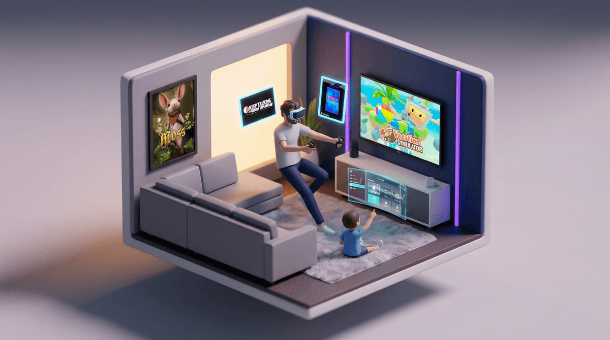 Illustration for VR Games for Families: A Parent's Guide to Virtual Reality Gaming