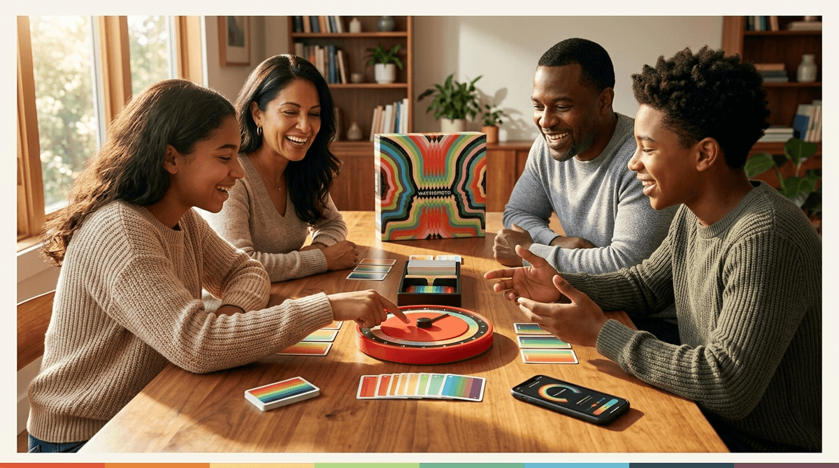 Illustration for Wavelength: The Party Game That Makes Your Kids Actually Talk to You
