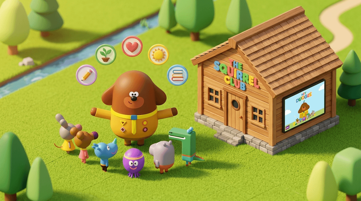 Illustration for Hey Duggee Age Range: Best for Toddlers Aged 2 to 5