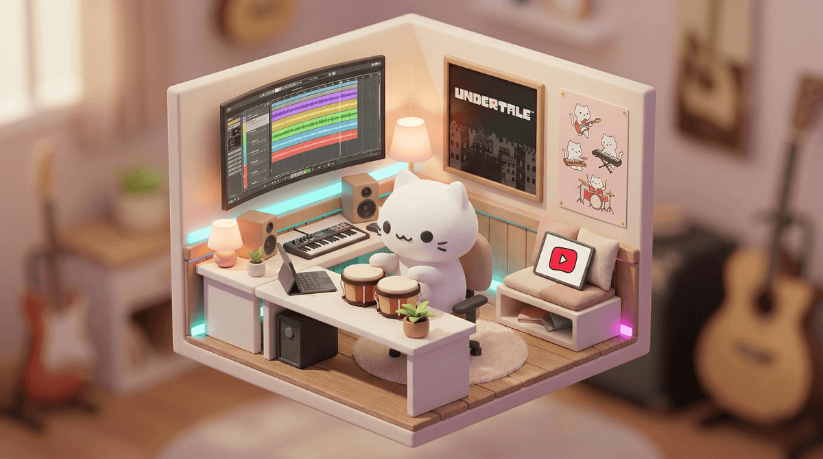 Illustration for What Is Bongo Cat and Why Your Kid Is Obsessed With This Wholesome Meme