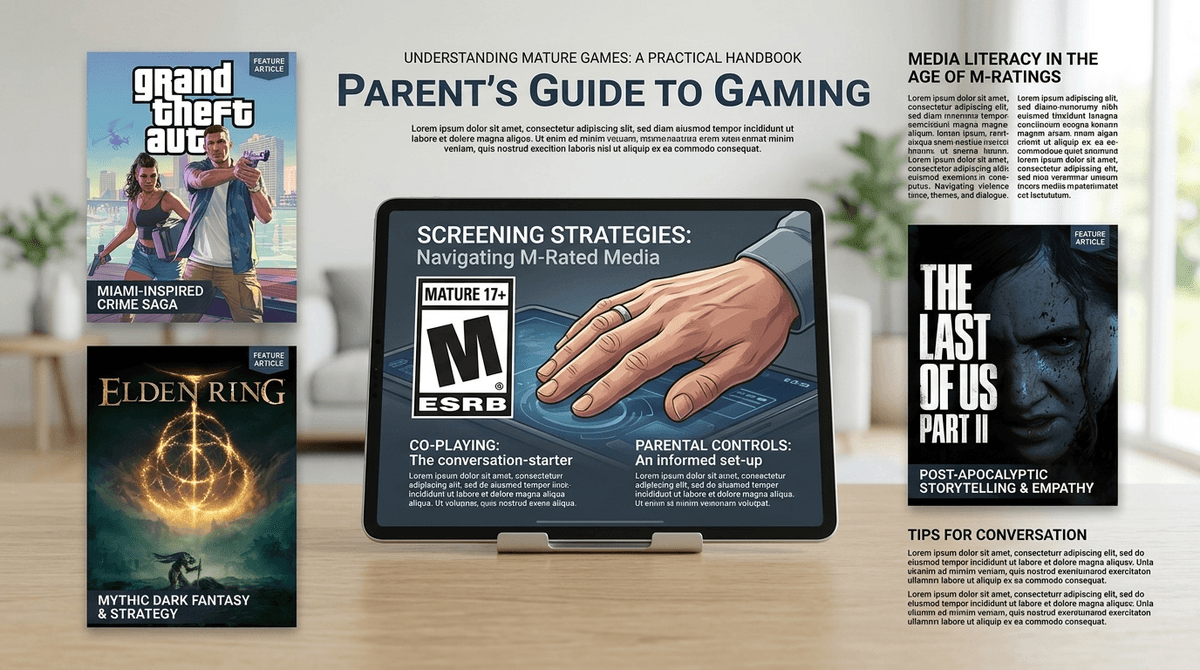 Illustration for Beyond the ESRB: What to Do When Your Kid Asks for M-Rated Games