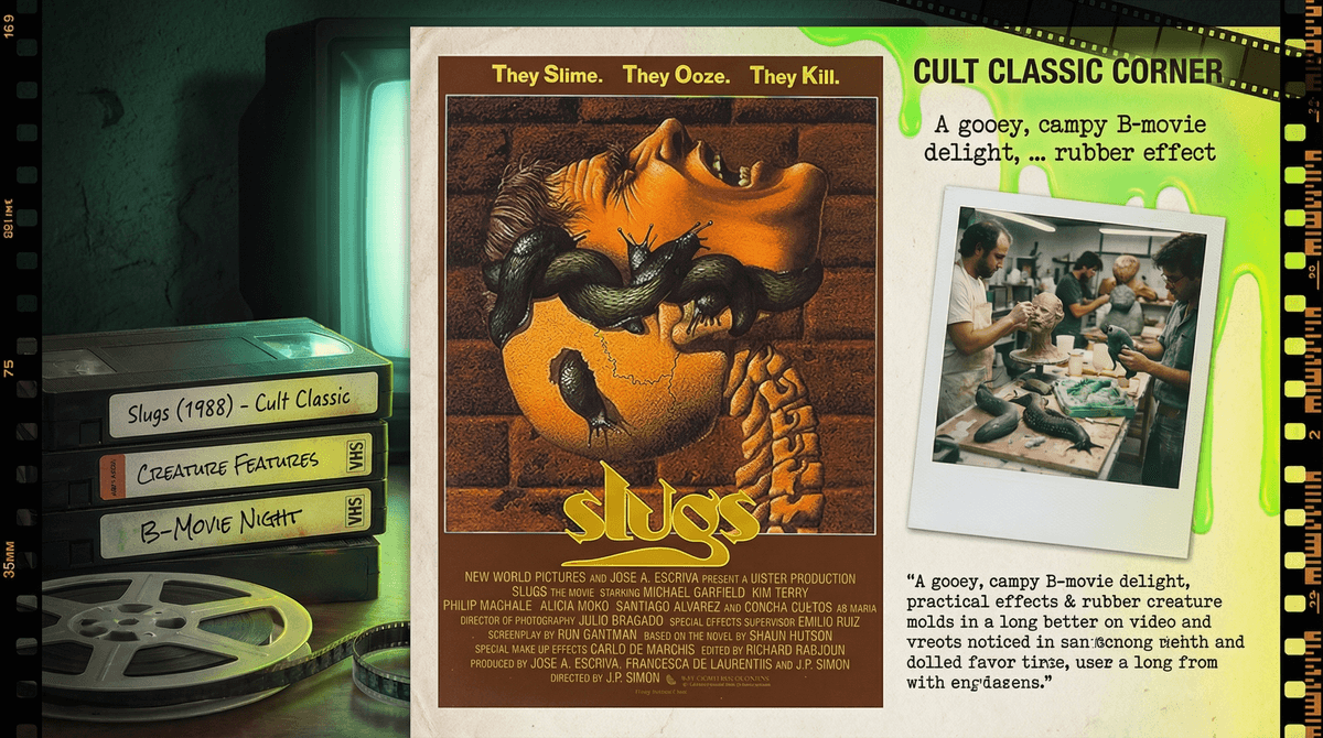 Illustration for Slugs (1988): The Grossest 80s B-Movie You Need to See