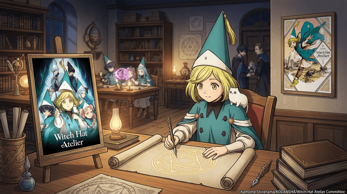 Illustration for Witch Hat Atelier: A Parent's Guide to the Anime Everyone is Talking About