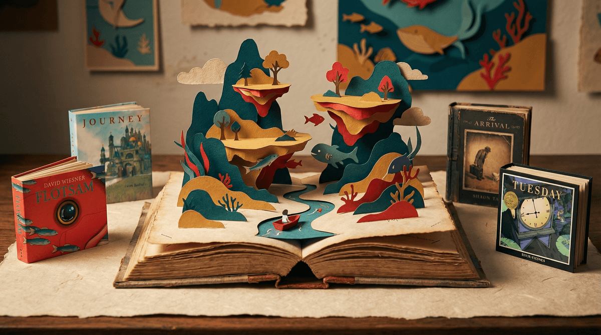 Illustration for Wordless Books: Building Visual Literacy Before Screen Time