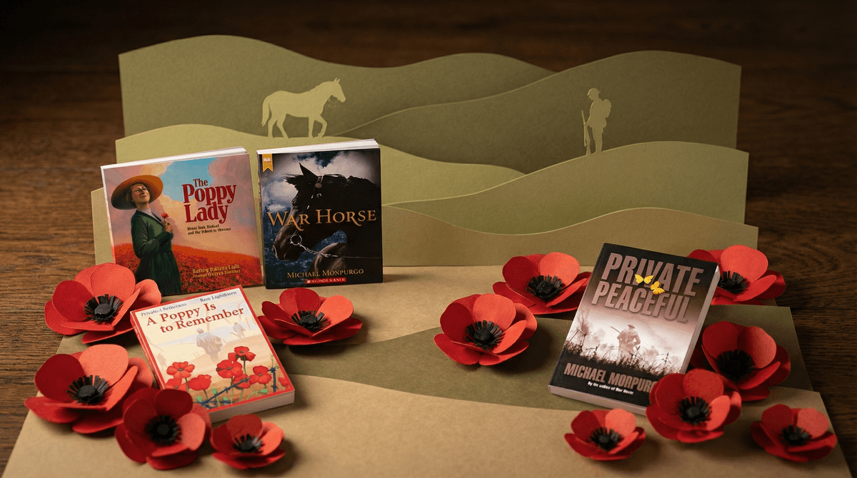 Illustration for World War I Books for Kids: Age-Appropriate Stories That Bring History to Life