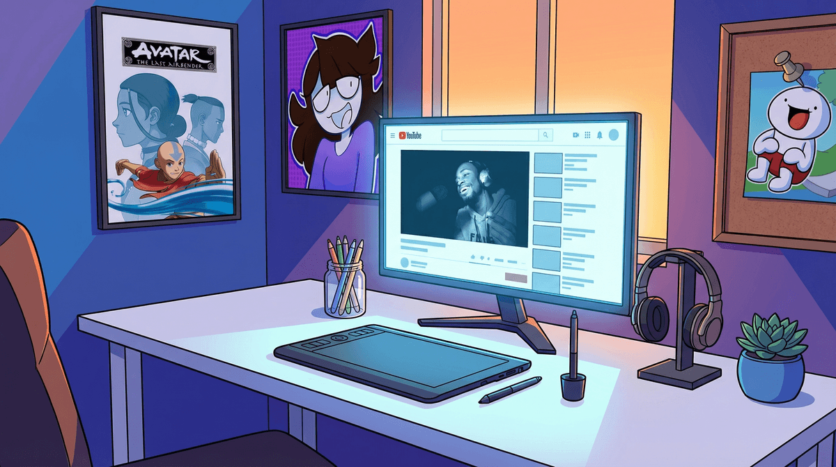 Illustration for YouTube Channels for Cartoon Fans: A Parent's Guide