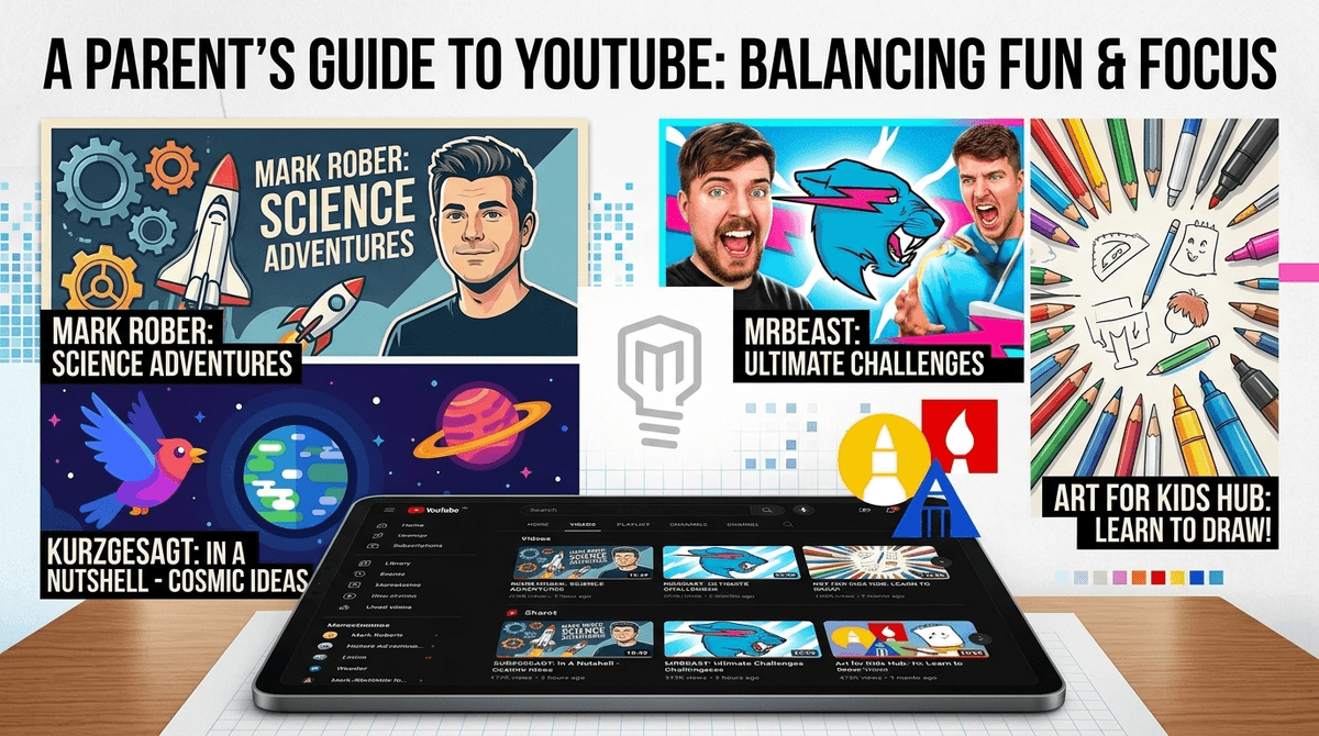Illustration for Is it Education or Brain Rot? A Parent's Guide to YouTube Channels
