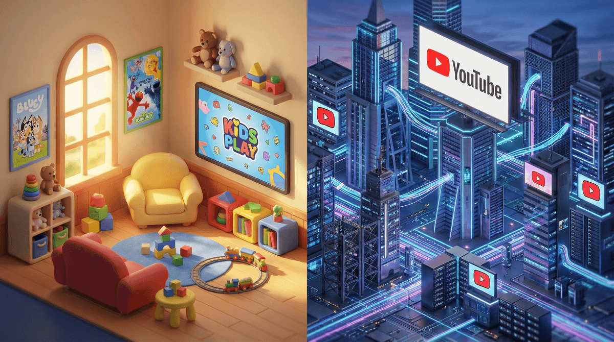 Illustration for YouTube Kids vs Regular YouTube: 5 Key Safety Differences