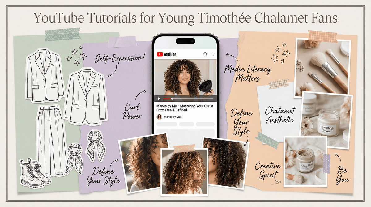 Illustration for YouTube Tutorials for Young Timothée Chalamet Fans