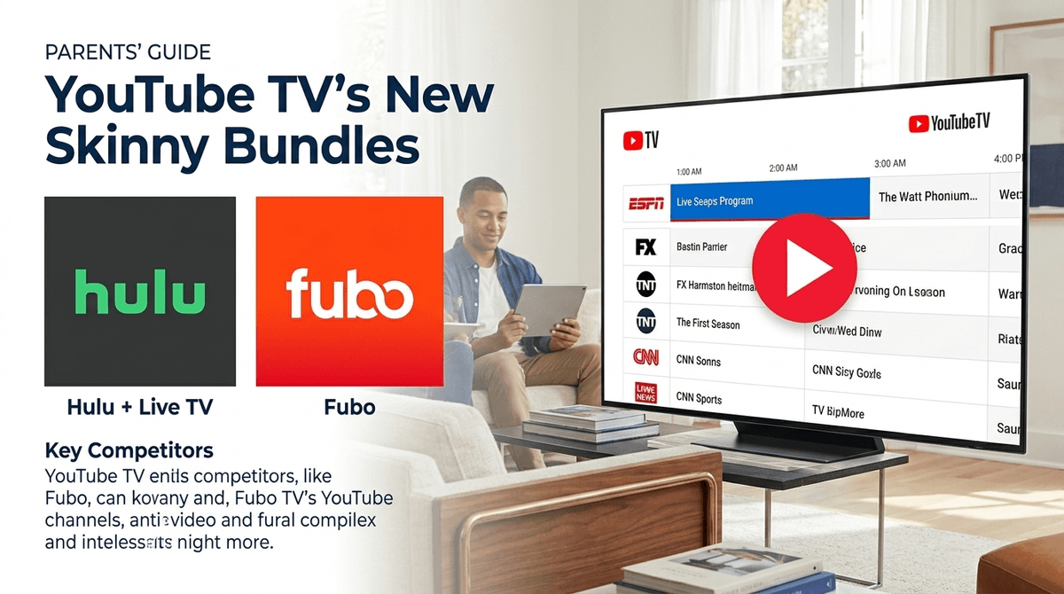 Illustration for YouTube TV’s New "Skinny Bundles": A Parent’s Guide to the 2026 Pricing