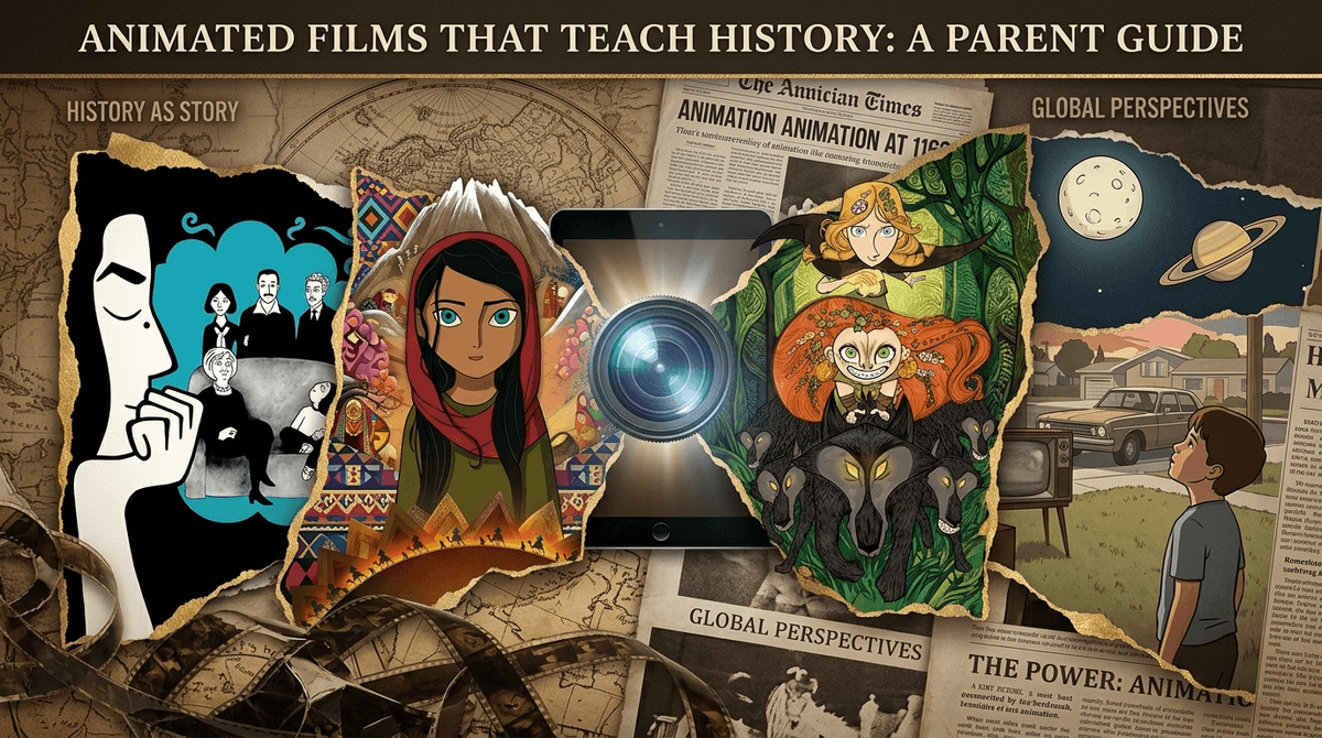 Illustration for Beyond the Textbook: Animated Films That Teach History Without Feeling Like School
