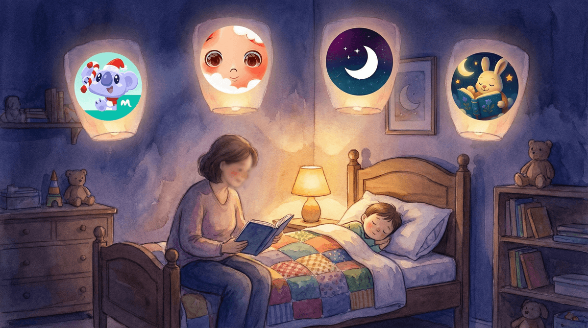 Illustration for Calm Bedtime Story Apps for Preschoolers: A Parent's Guide