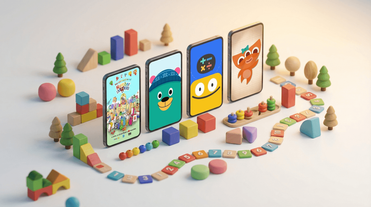 Illustration for Counting Apps for Preschoolers: Teaching Numbers Without the Screen Spiral