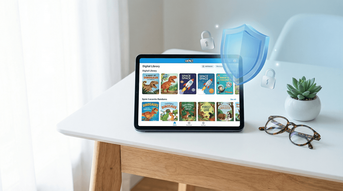 Illustration for Is Epic! Safe for Preschoolers? What Parents Need to Know About Privacy