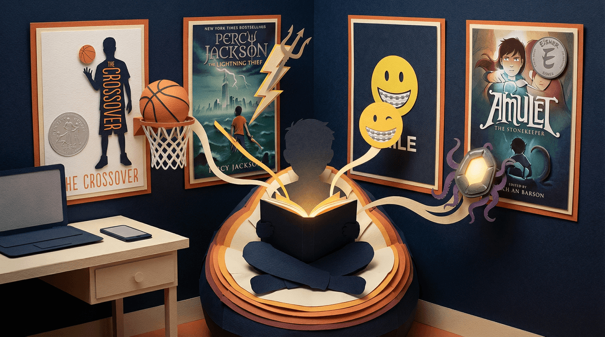 Illustration for How to Motivate Middle School Readers (Without Bribing Them)