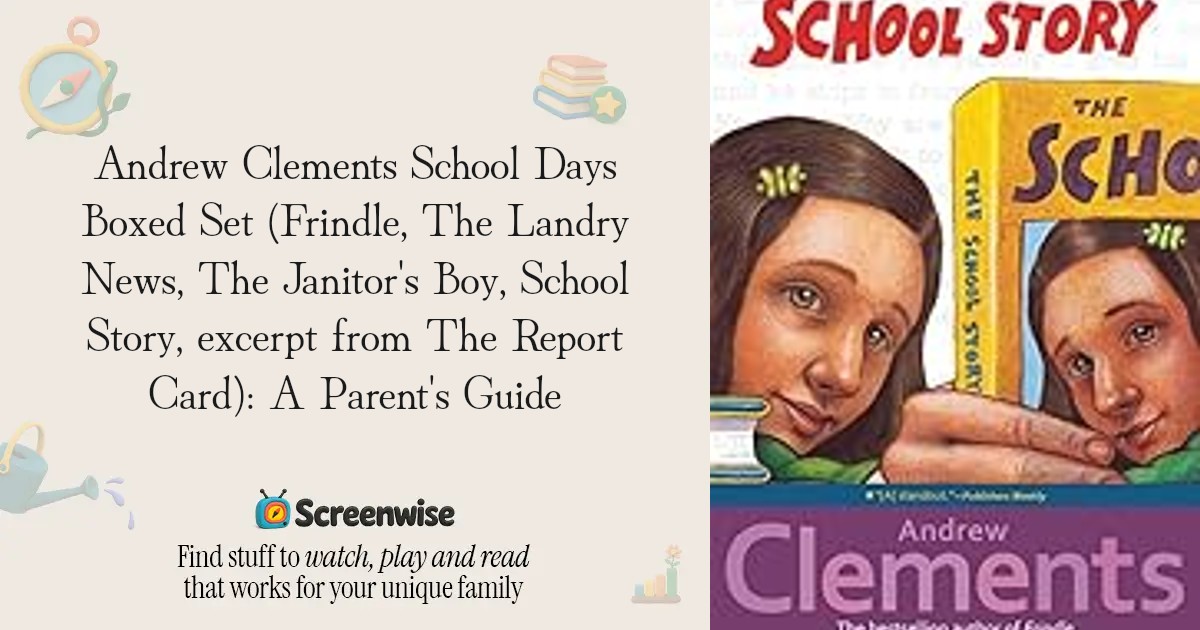 Andrew Clements School Days Boxed Set (Frindle, The Landry News, The ...