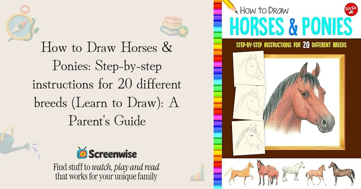How to Draw Horses & Ponies: Step-by-step instructions for 20 different ...