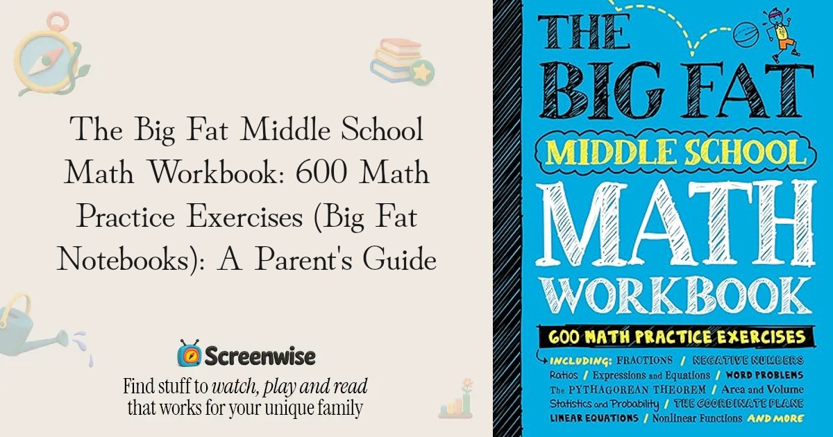 The Big Fat Middle School Math Workbook: 600 Math Practice Exercises ...