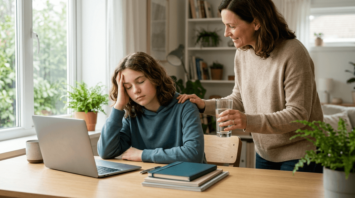Illustration for Screenwise guide: Why Pediatric Headaches Disrupt School and How Parents Can Intervene